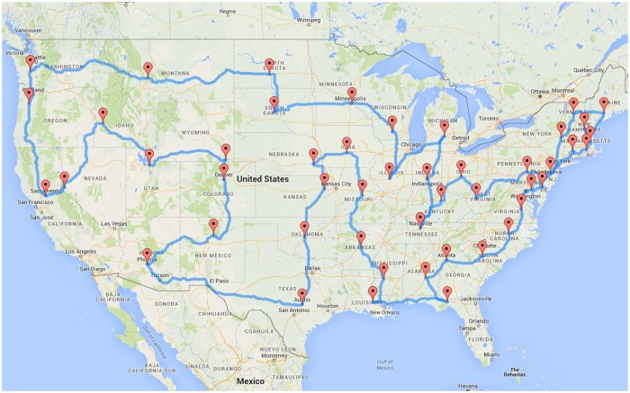 Road trip itinerary ideas