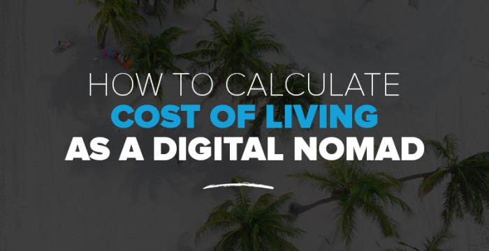 Cost of living for digital nomads